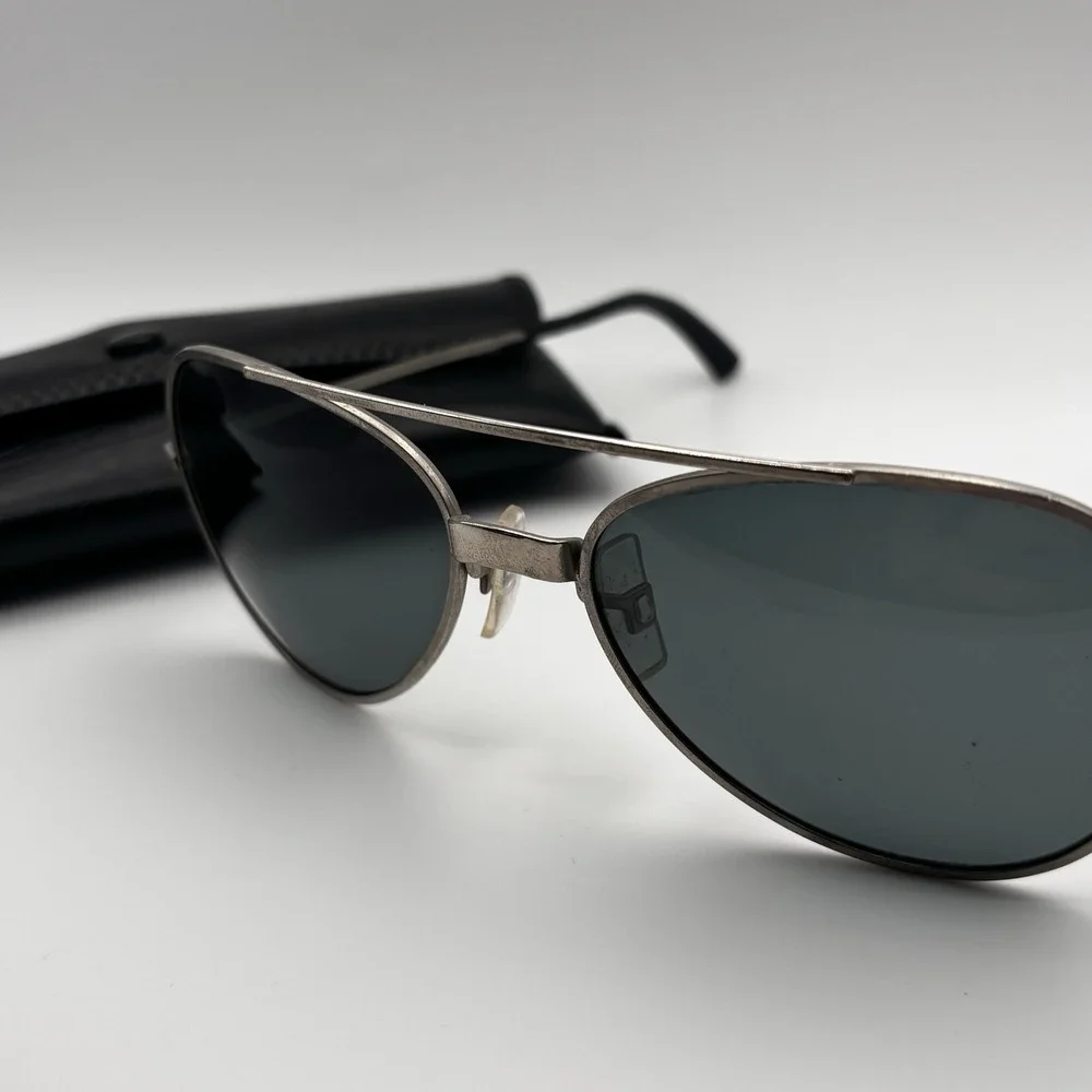 Vintage Cool-Ray Polaroid Aviator‎ Sunglasses Metal Frame Gray Lenses